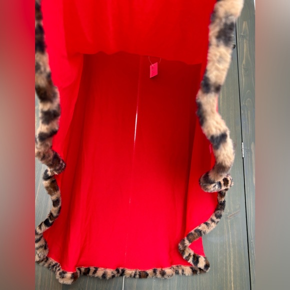 Top it off red poncho one size - Picture 4 of 6